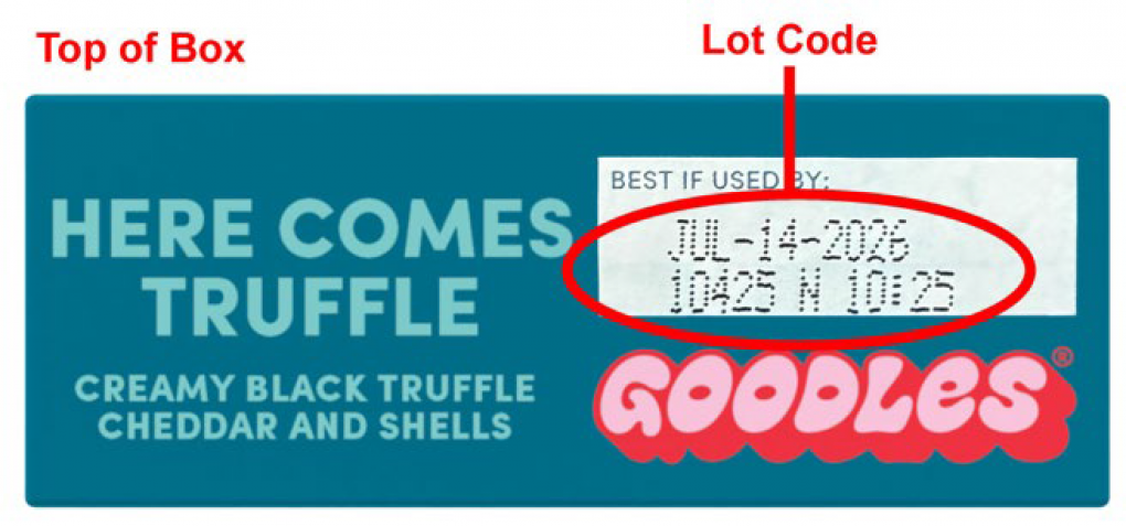 Gooder Foods recalls Goodles Here Comes Truffle – Creamy Truffle Flavored Cheddar and Shells due to Undeclared Cashews