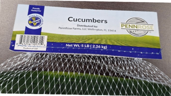 PennRose Farms cucumbers recalled due to potential Salmonella contamination