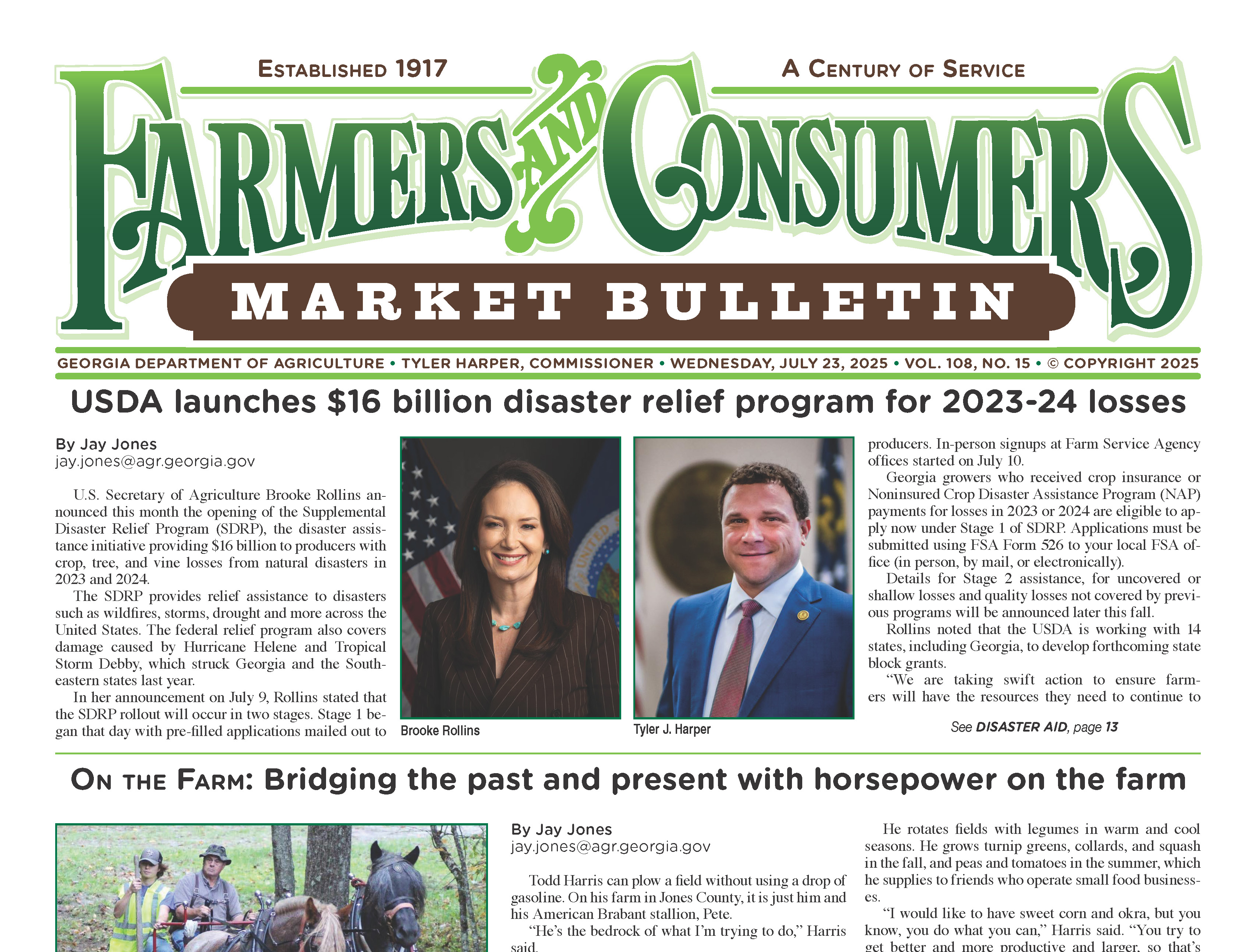 Farmers & Consumers Market Bulletin Offers Free Subscriptions to Georgia Ag Teachers