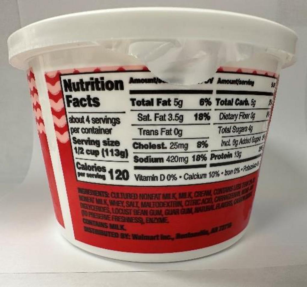 Saputo USA Recalls Great Value Cottage Cheese Because of Possible Health Risk Saputo USA Recalls Great Value Cottage Cheese Because of Possible Health Risk