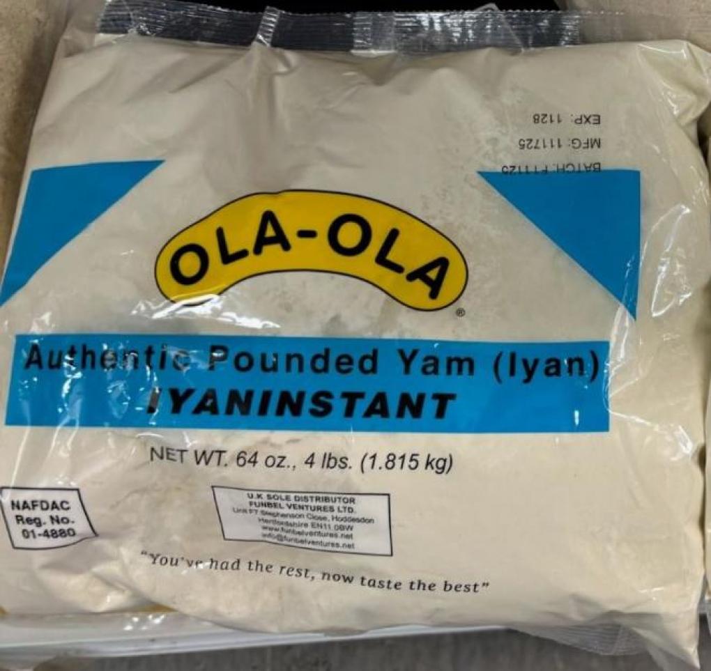 Faysu Inc., dba Yusol International Foods Recalls OLA-OLA POUNDED YAM Due to Undeclared Milk Allergen