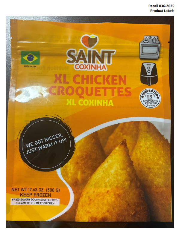 Brazilian Taste Recalls Frozen Chicken and Beef Croquette Products Due to Misbranding and an Undeclared Allergen Brazilian Taste Recalls Frozen Chicken and Beef Croquette Products Due to Misbranding and an Undeclared Allergen