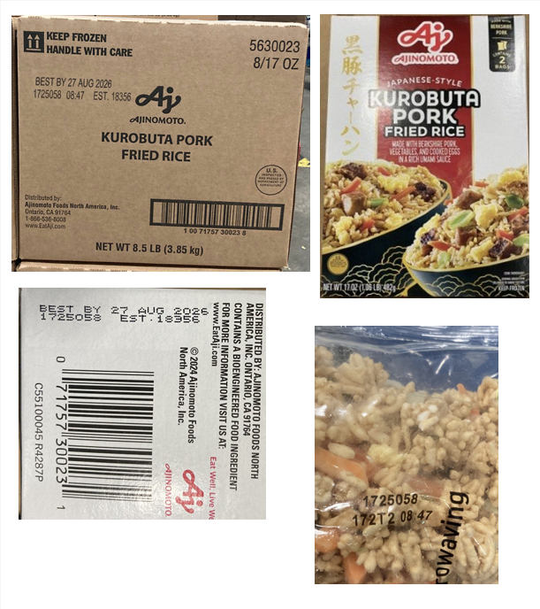 Ajinomoto Foods North America, Inc. EXPANDS Recall due to Possible Foreign Matter Contamination
