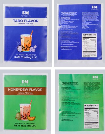 R&M Trading Instant Milk Tea powder products recalled due to undeclared milk