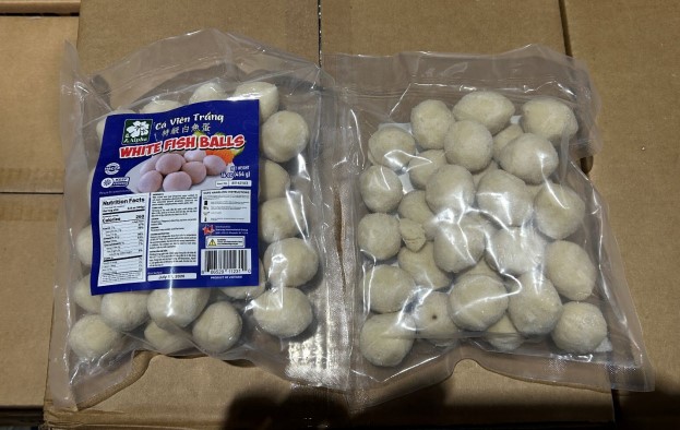 Frozen Siluriformes fish ball products recalled due to ineligible export