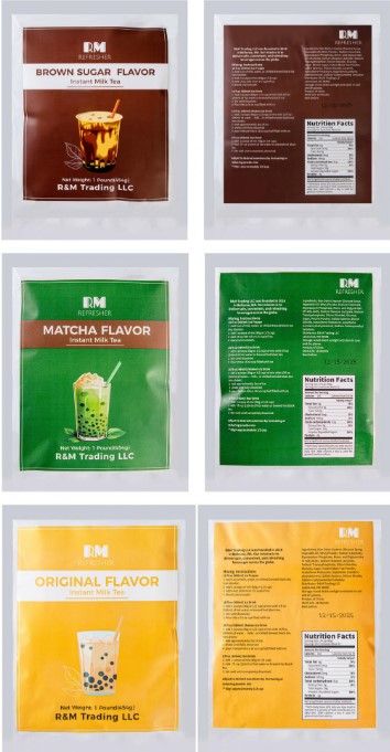 R&M Trading Instant Milk Tea powder products recalled due to undeclared milk