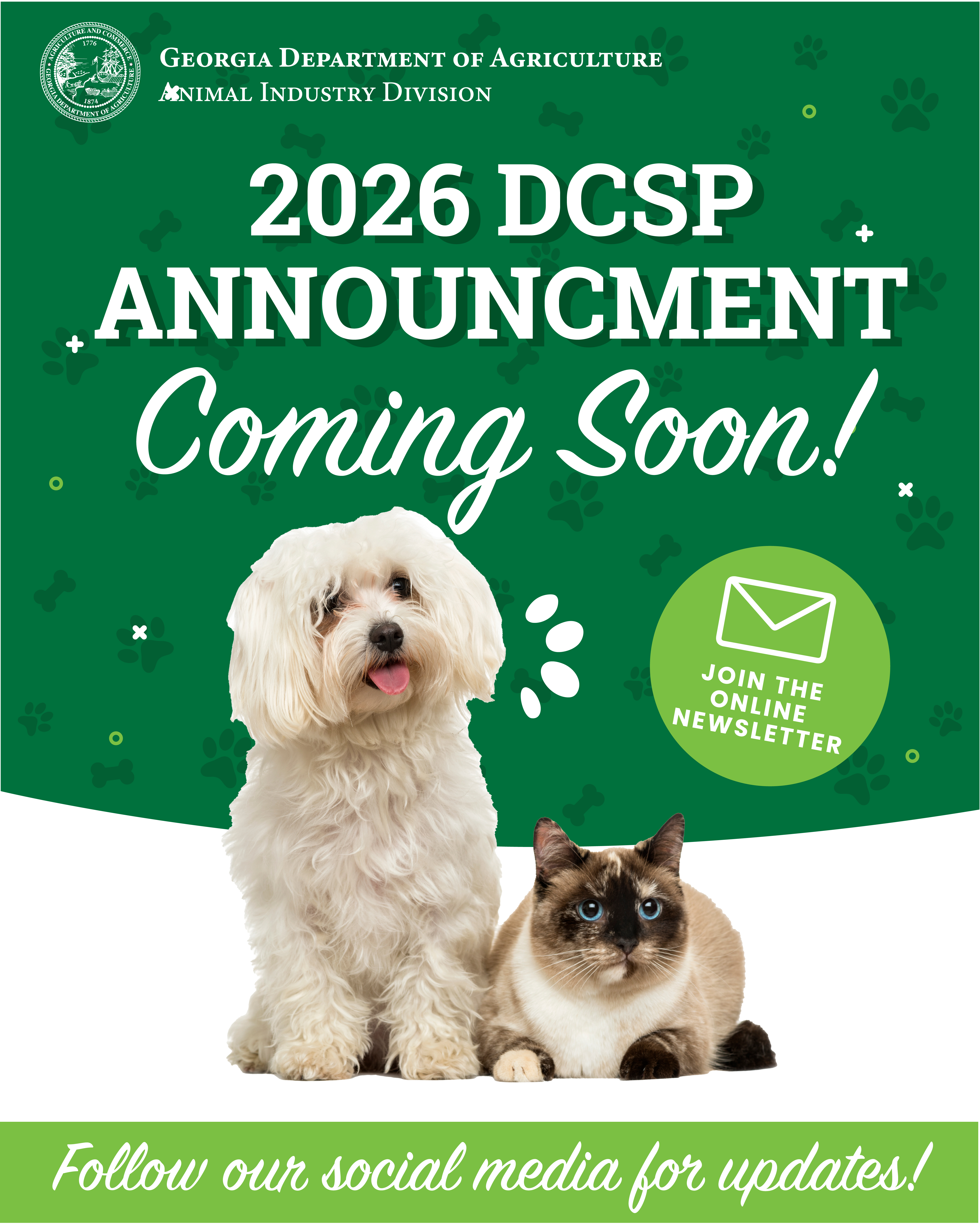2026 DCSP Announcement Coming Soon flyer