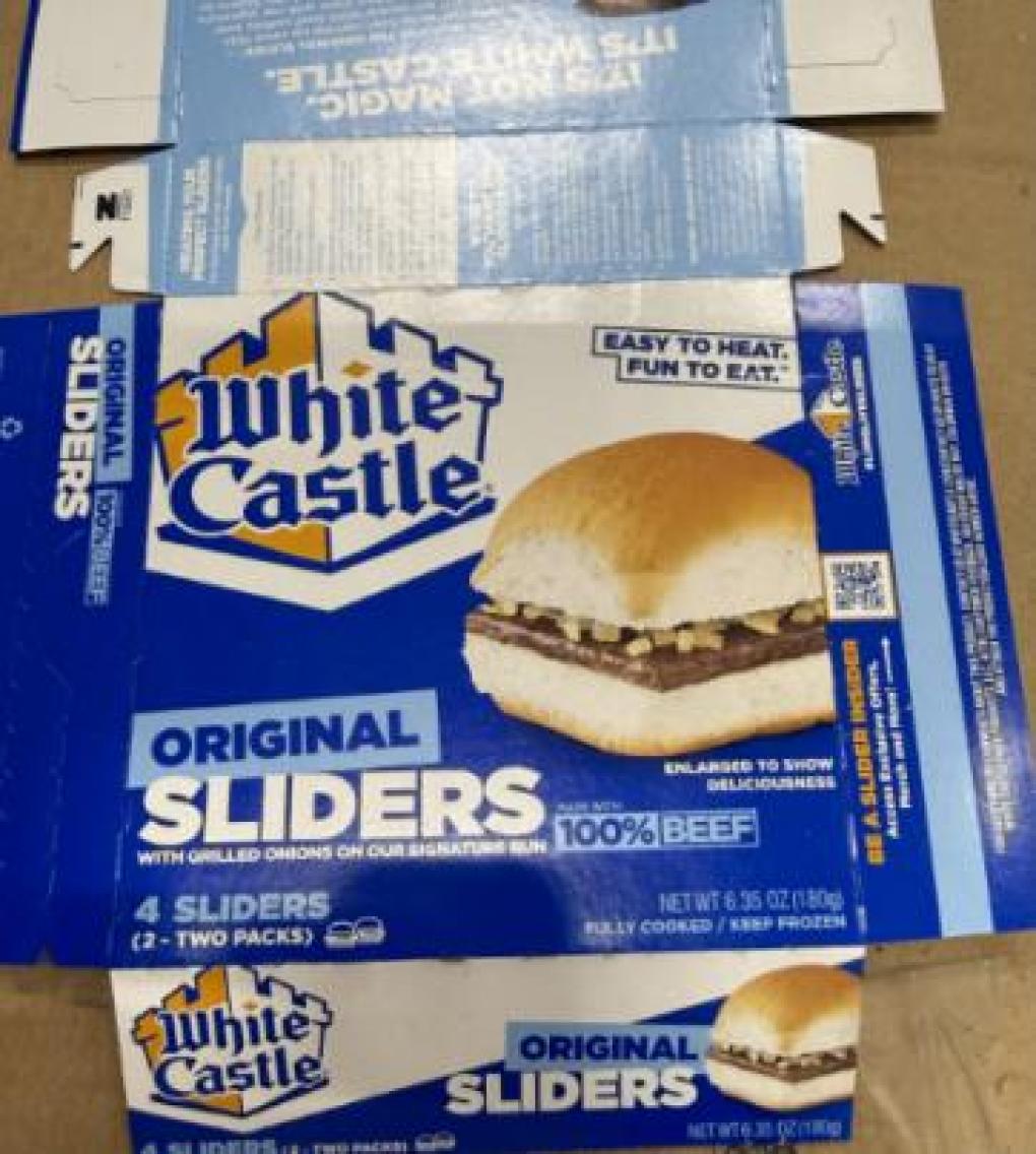 White Castle Frozen Food Division Recalls Frozen 4-Count Cartons of Original Sliders Due to Undeclared Milk and Soy