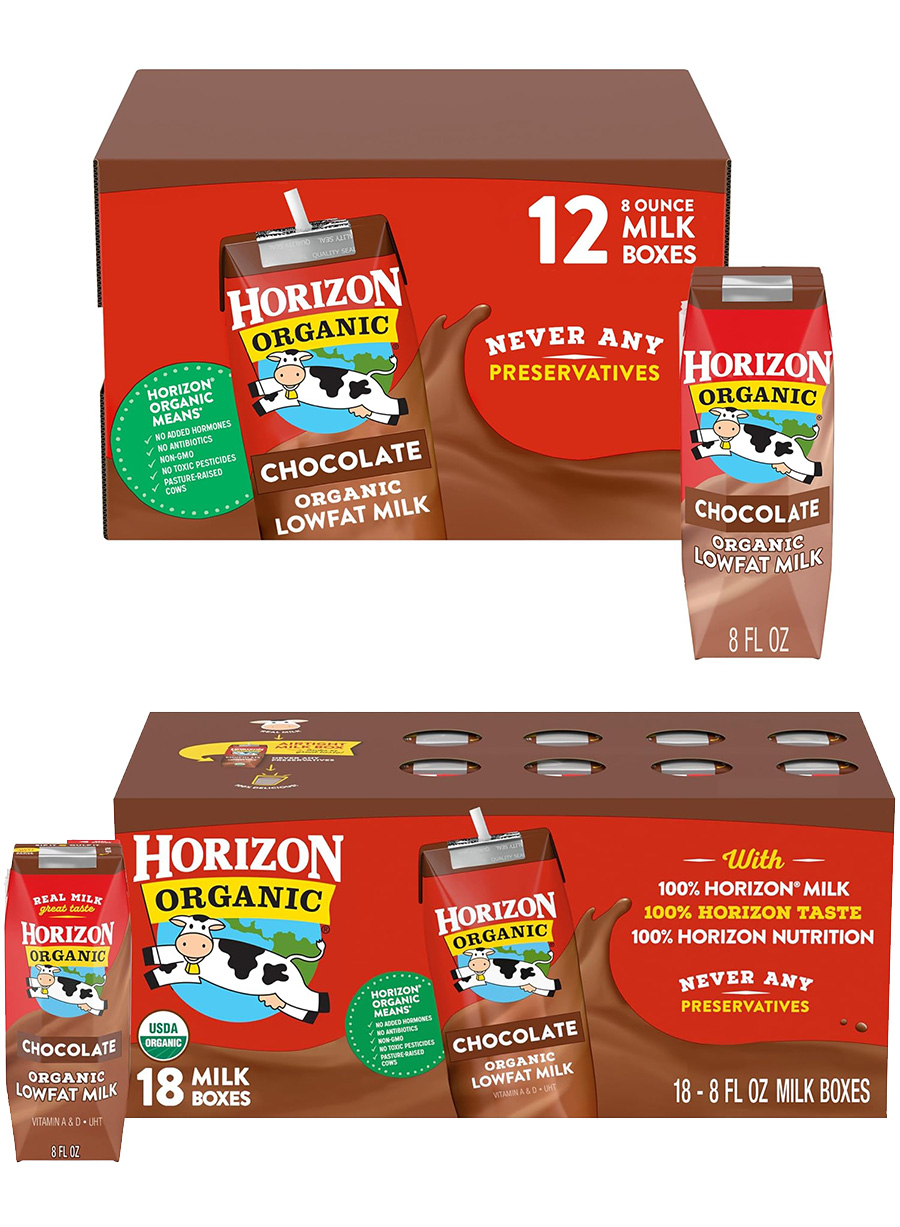 Horizon Organic Dairy voluntarily recalled specifically identified 12-packs and 18-packs of our Shelf-Stable (Aseptic) 1% Chocolate Milk, 8 oz cartons Horizon Organic Dairy voluntarily recalled specifically identified 12-packs and 18-packs of our Shelf-Stable (Aseptic) 1% Chocolate Milk, 8 oz cartons