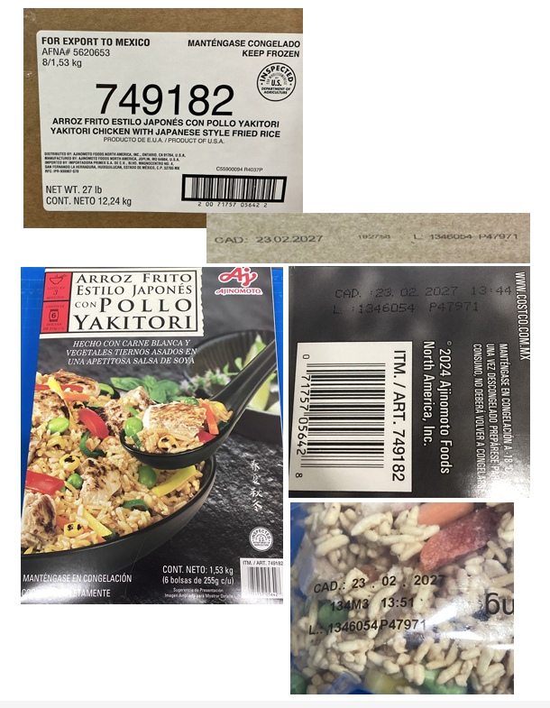 Ajinomoto Foods North America, Inc. EXPANDS Recall due to Possible Foreign Matter Contamination