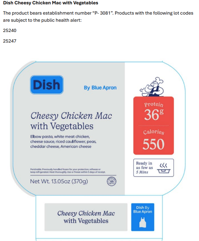 FSIS Issues Public Health Alert For Ready-To-Eat Meals Containing Riced Cauliflower That May Be Contaminated With Listeria