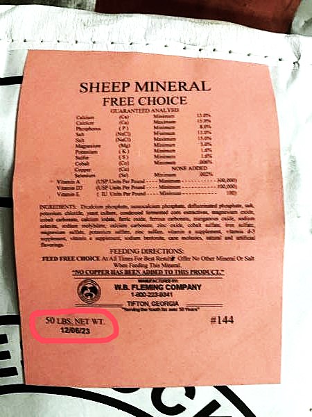 Livestock Feed Recall