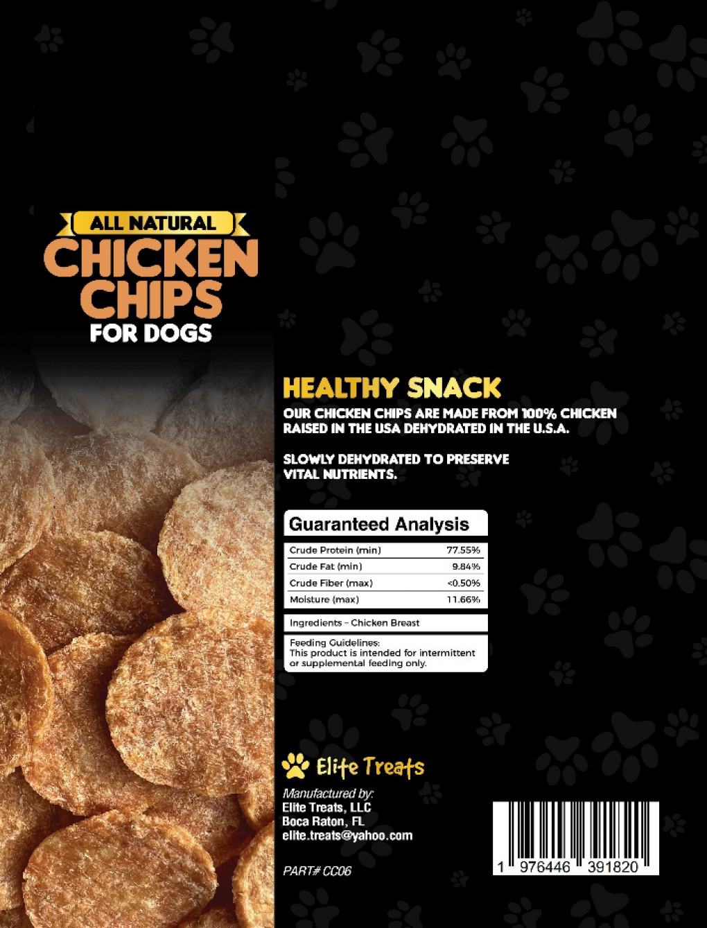 Elite Treats LLC Recalls Single Lot of Chicken Chips Due to Salmonella Contamination Elite Treats LLC Recalls Single Lot of Chicken Chips Due to Salmonella Contamination