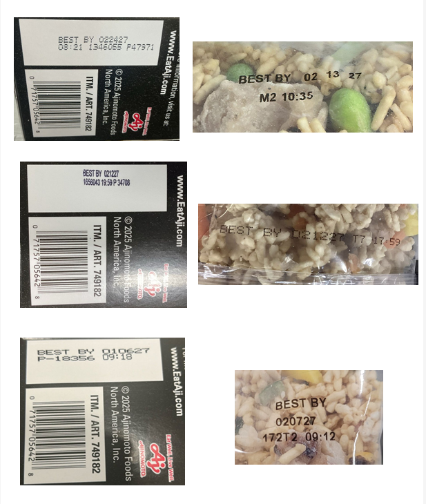 Ajinomoto Foods North America, Inc. EXPANDS Recall due to Possible Foreign Matter Contamination