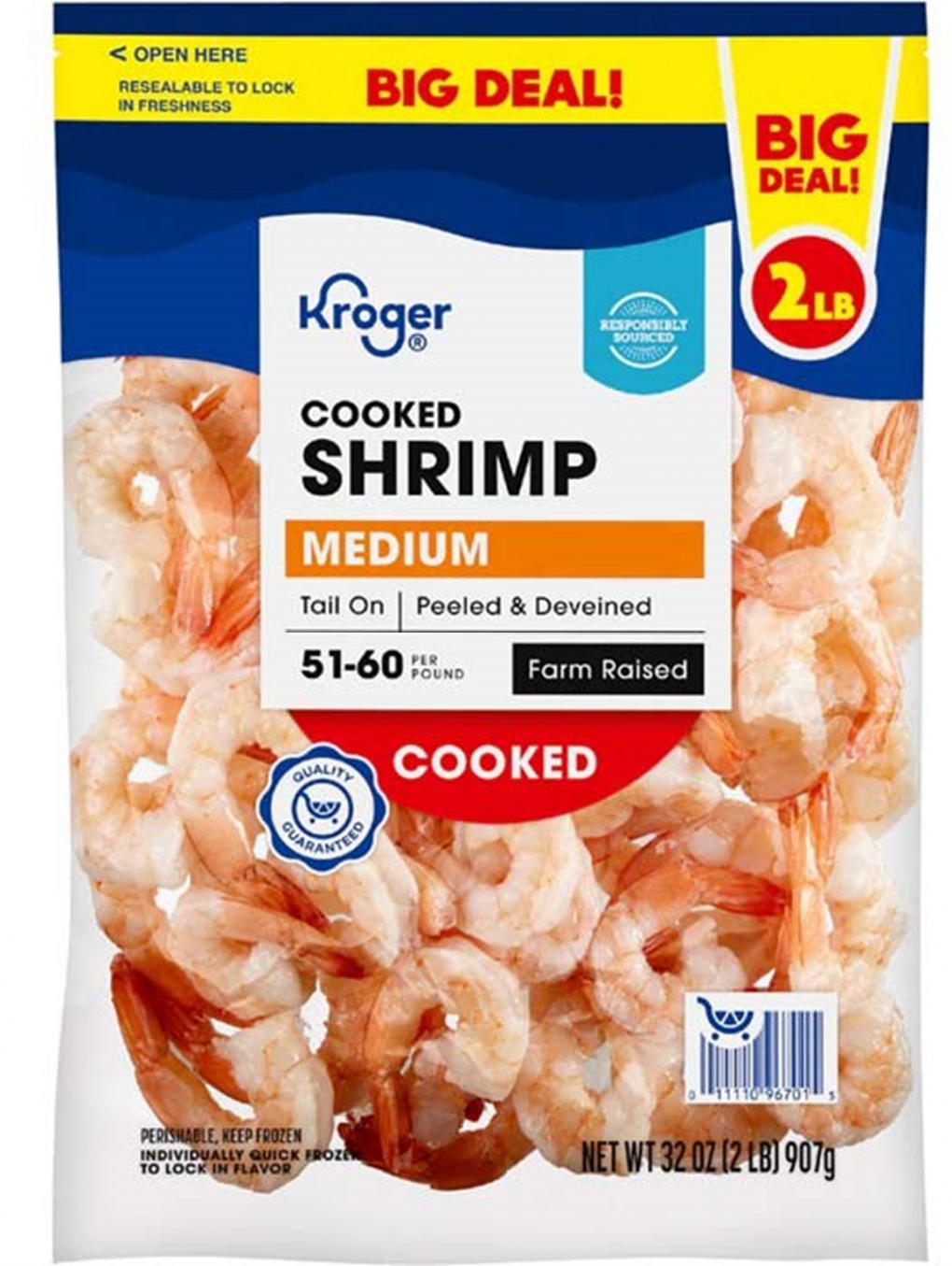 Aquastar (USA) Corp Recalls Kroger Frozen Raw EZ Peel, Kroger Mercado Frozen Cooked Shrimp, and Aquastar Raw Shrimp Skewers Because of Possible Health Risk