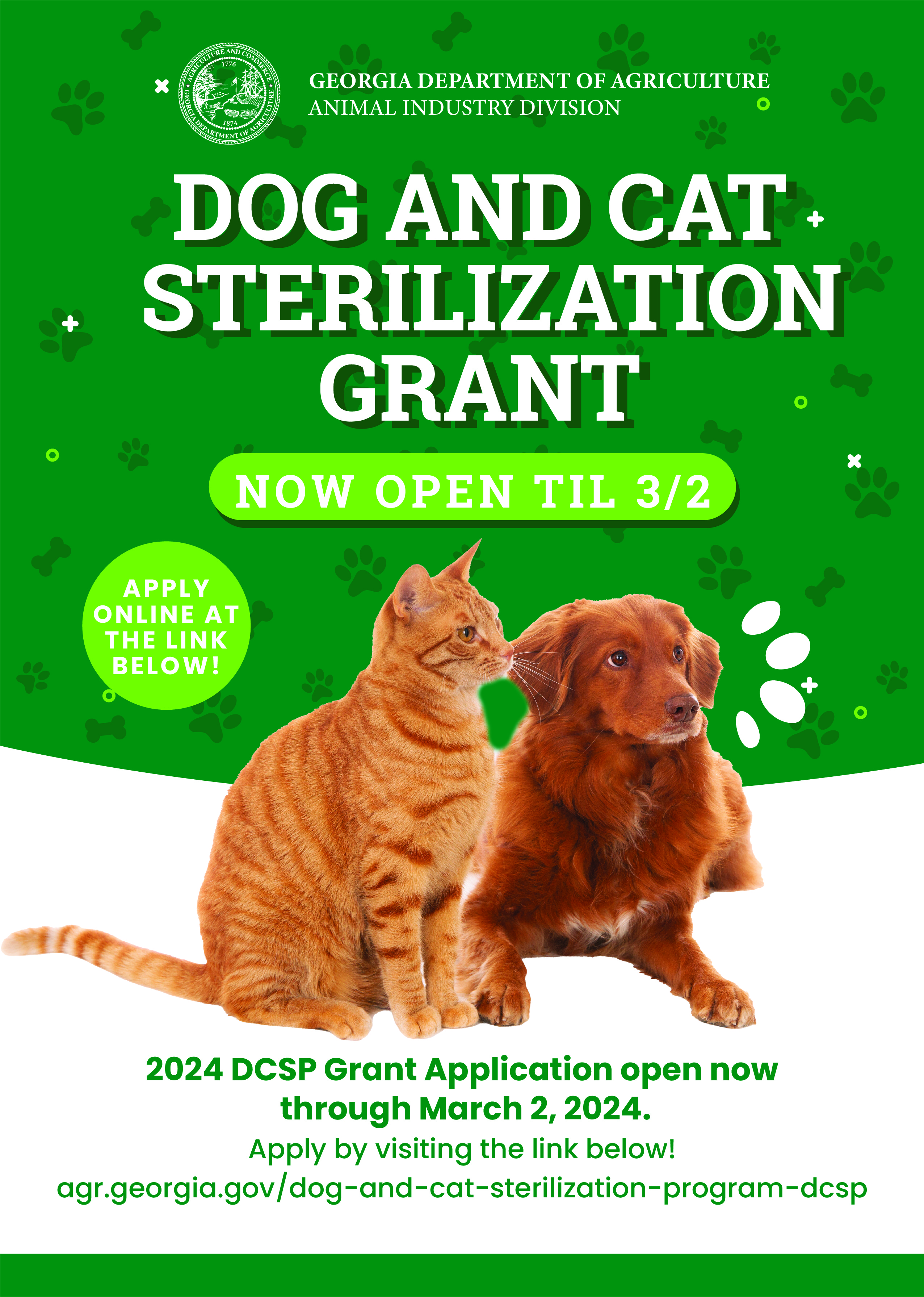 Dog and Cat sterilization program - is open