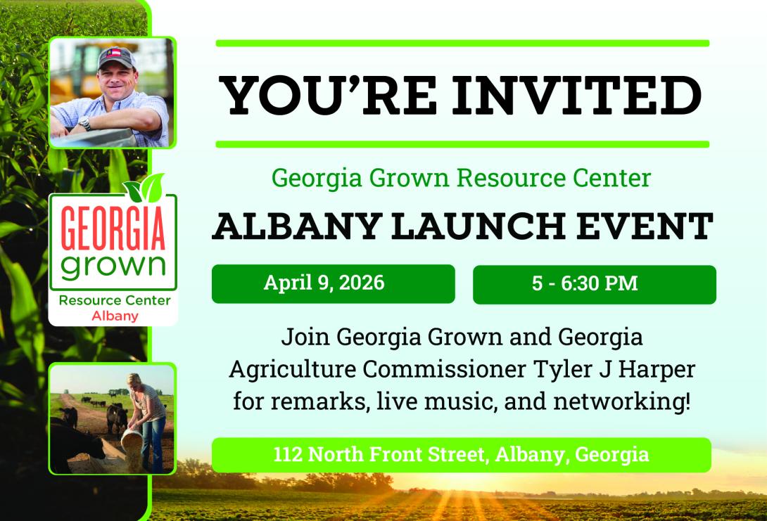 Georgia Agriculture Commissioner to Launch Georgia Grown Resource Center in Albany