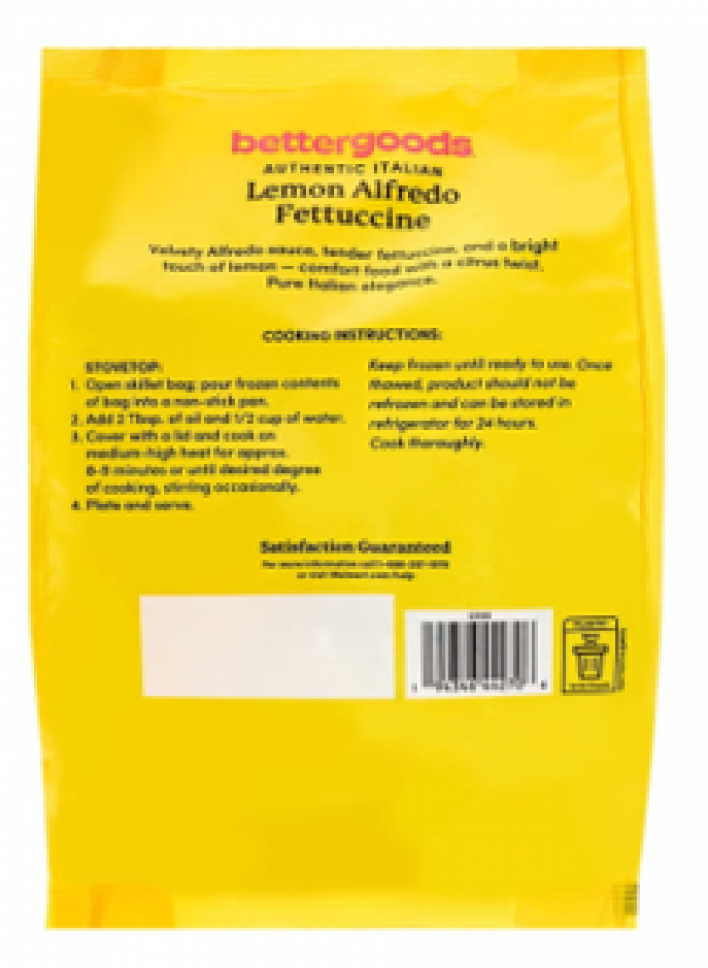 Gias Foods, Inc. Recalls Bettergoods Authentic Italian Lemon Alfredo Fettuccine Because of Possible Health Risk Gias Foods, Inc. Recalls Bettergoods Authentic Italian Lemon Alfredo Fettuccine Because of Possible Health Risk